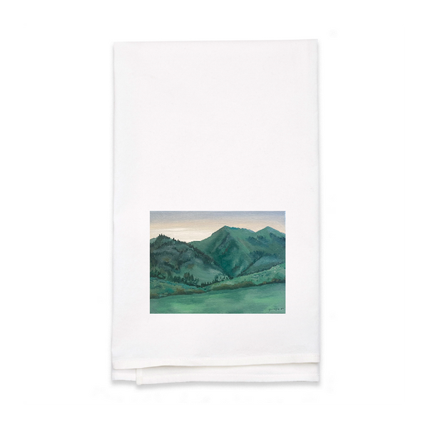 Personalized White Flour Sack Tea Towel