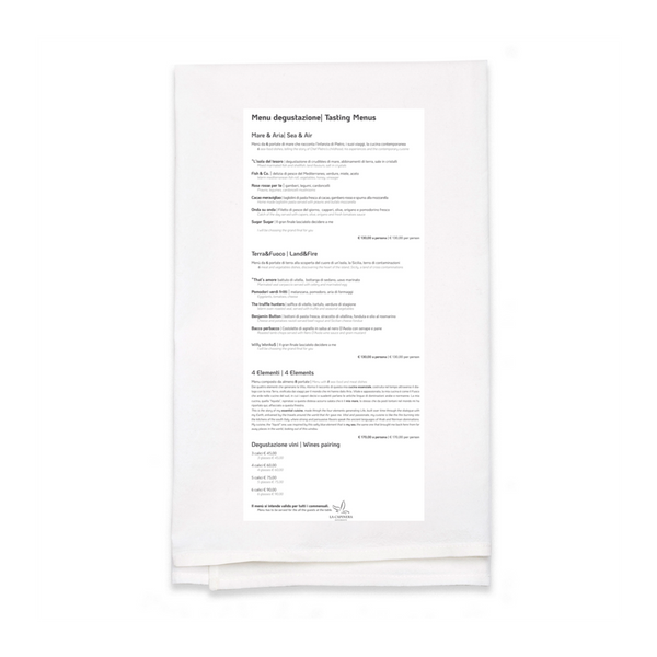 Personalized White Flour Sack Tea Towel