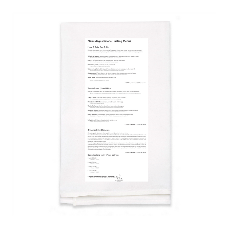 Personalized White Flour Sack Tea Towel