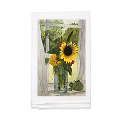 Personalized White Flour Sack Tea Towel