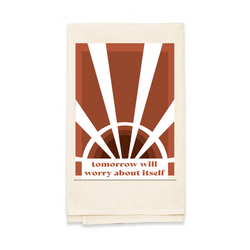 Personalized Natural Flour Sack Tea Towel