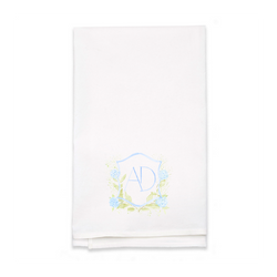 Personalized White Flour Sack Tea Towel