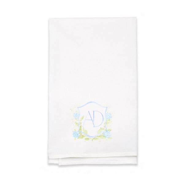 Personalized White Flour Sack Tea Towel