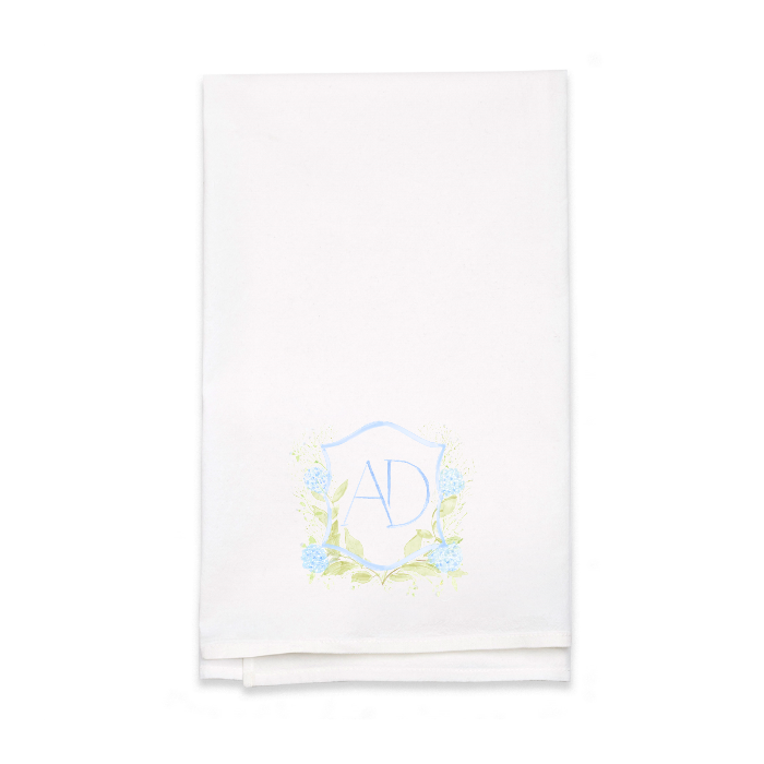 Personalized White Flour Sack Tea Towel