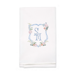 Personalized White Flour Sack Tea Towel