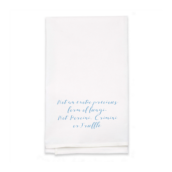 Personalized White Flour Sack Tea Towel