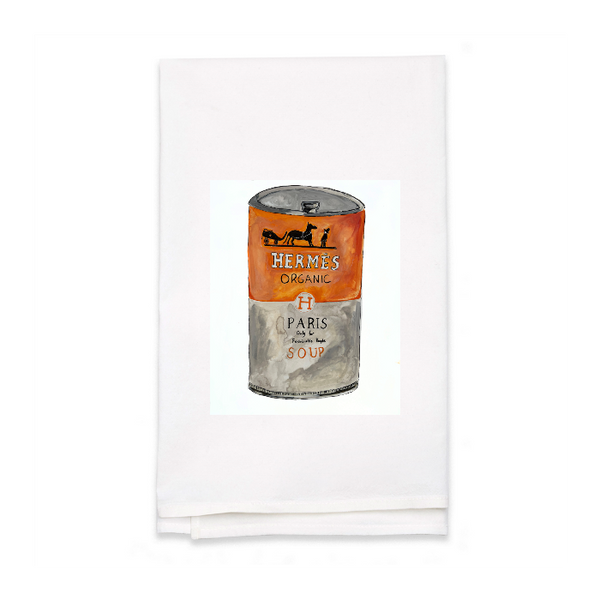 Personalized White Flour Sack Tea Towel