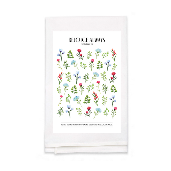 Personalized White Flour Sack Tea Towel