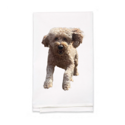 Personalized White Flour Sack Tea Towel