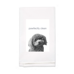 Personalized White Flour Sack Tea Towel