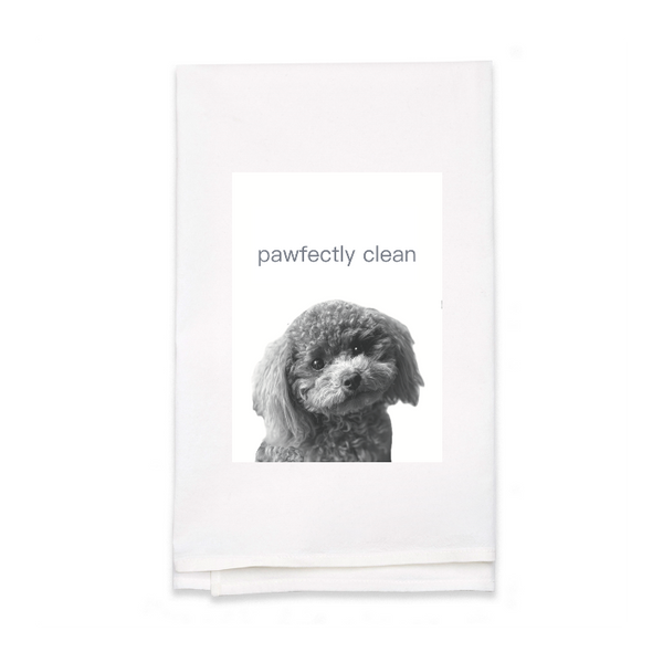 Personalized White Flour Sack Tea Towel