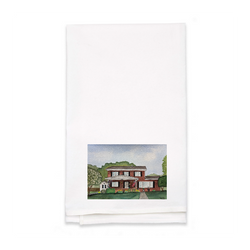 Personalized White Flour Sack Tea Towel