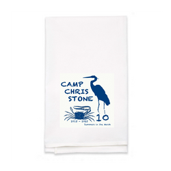 Personalized White Flour Sack Tea Towel
