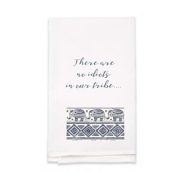 Personalized White Flour Sack Tea Towel