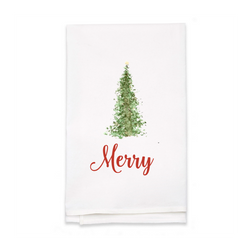 Personalized White Flour Sack Tea Towel