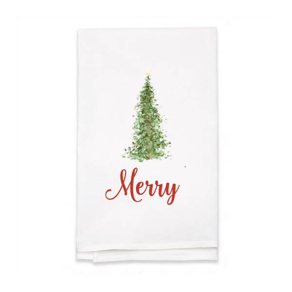 Personalized White Flour Sack Tea Towel