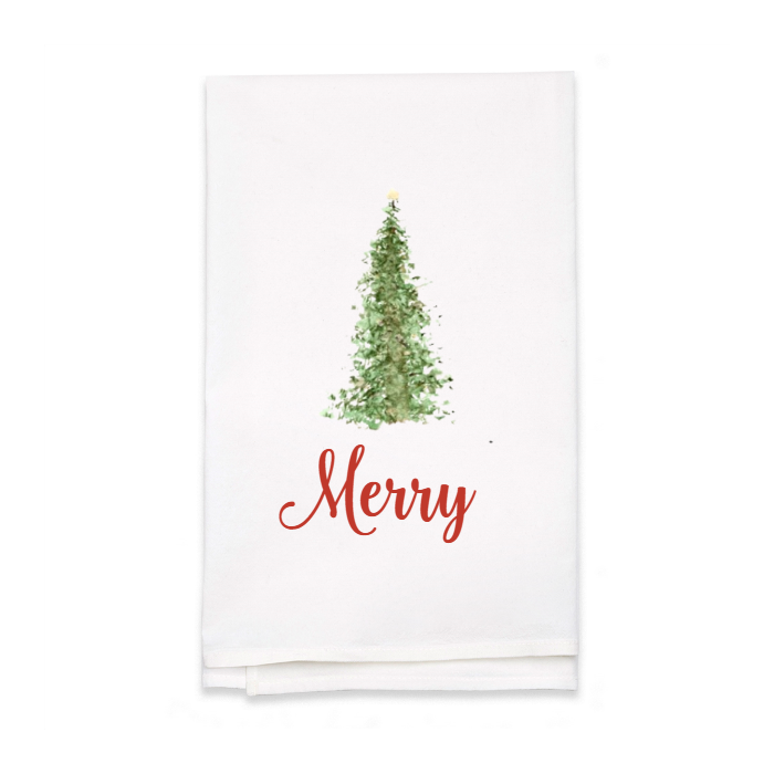 Personalized White Flour Sack Tea Towel