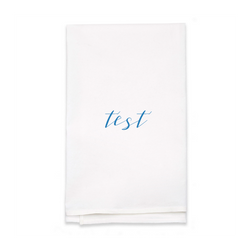 Personalized White Flour Sack Tea Towel