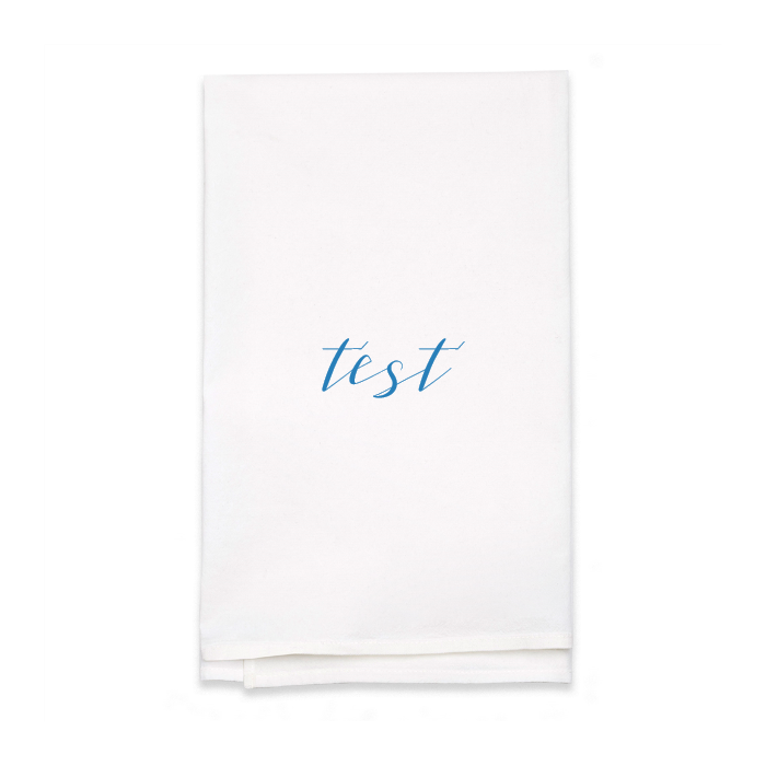 Personalized White Flour Sack Tea Towel