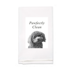 Personalized White Flour Sack Tea Towel