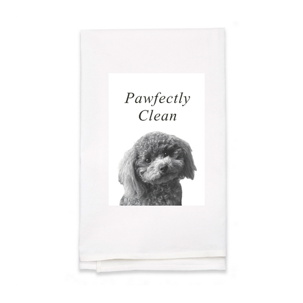 Personalized White Flour Sack Tea Towel