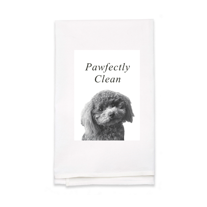 Personalized White Flour Sack Tea Towel