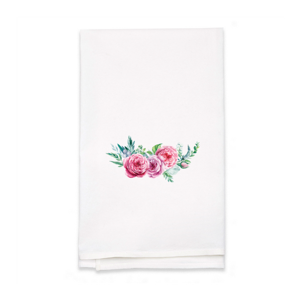 Personalized White Flour Sack Tea Towel