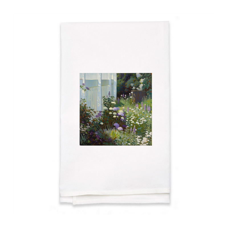 Personalized White Flour Sack Tea Towel