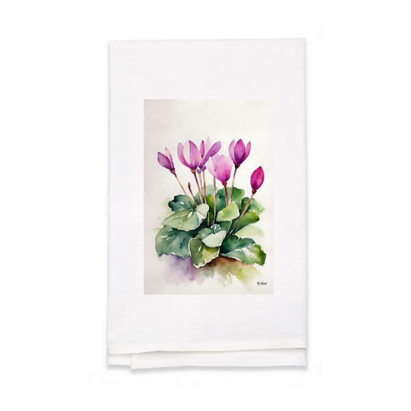 Personalized White Flour Sack Tea Towel