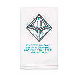 Personalized White Flour Sack Tea Towel