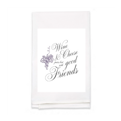 Personalized White Flour Sack Tea Towel