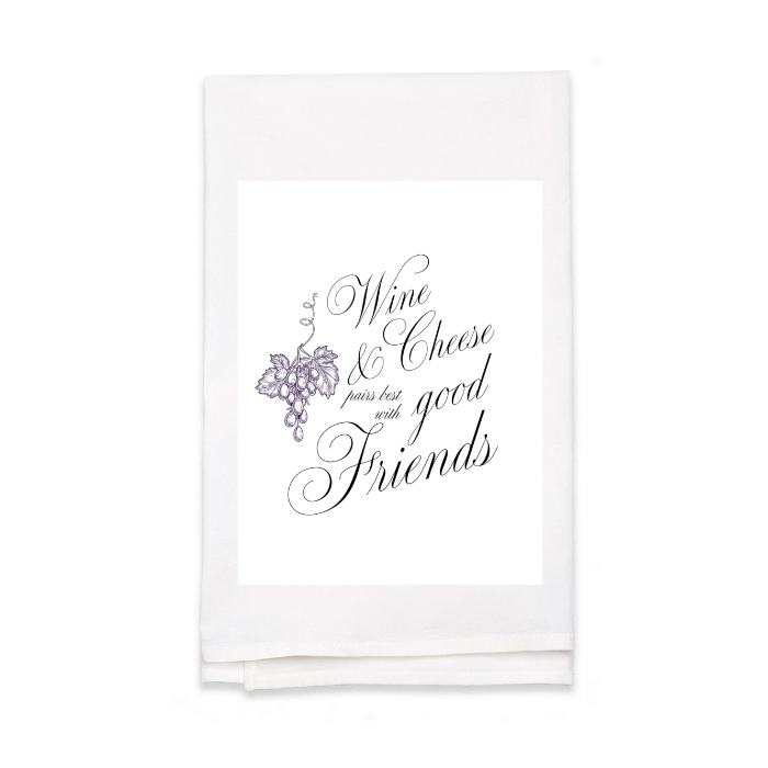 Personalized White Flour Sack Tea Towel