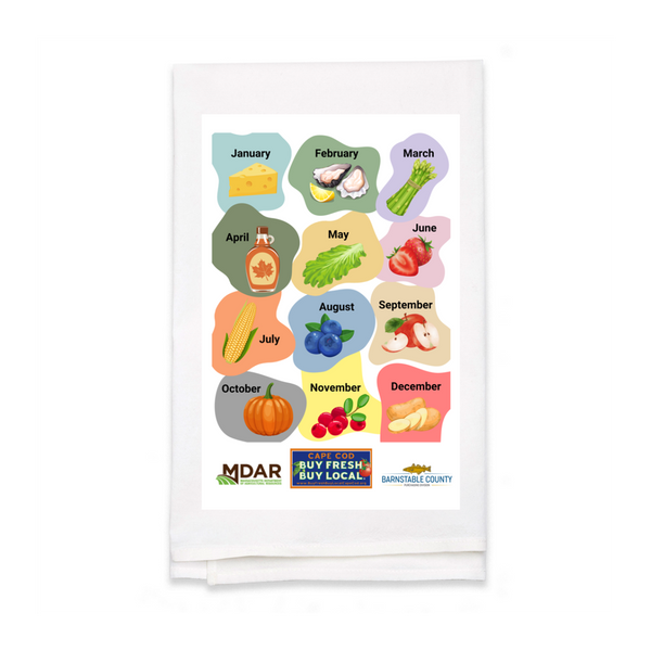 Personalized White Flour Sack Tea Towel