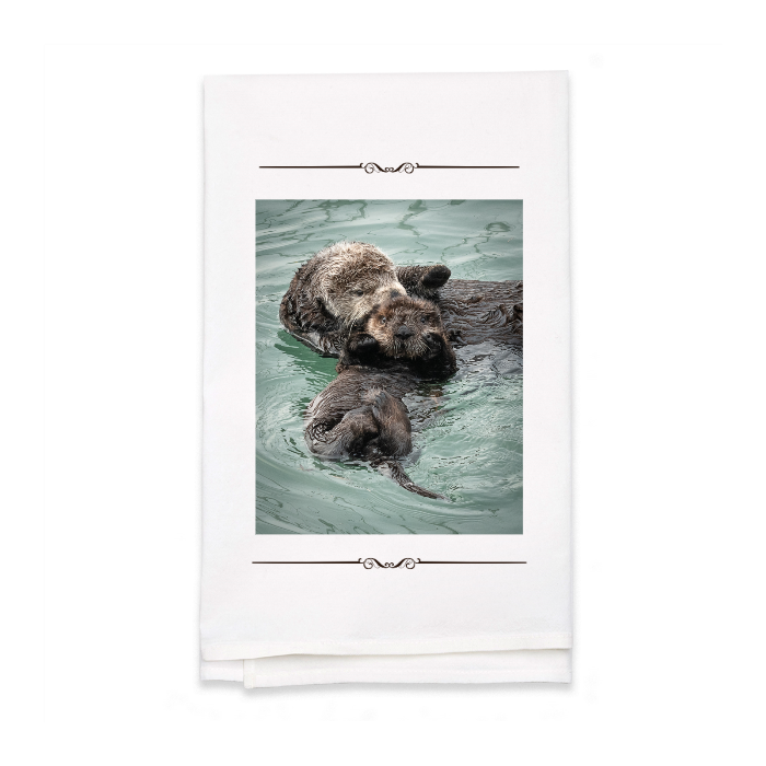 Personalized White Flour Sack Tea Towel