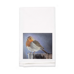 Personalized White Flour Sack Tea Towel