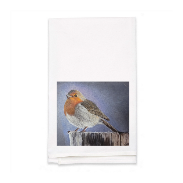 Personalized White Flour Sack Tea Towel