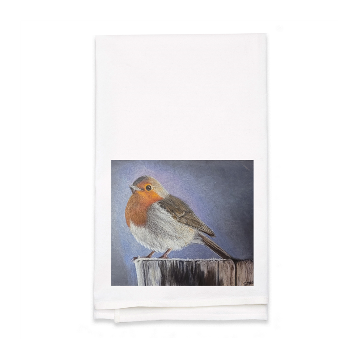 Personalized White Flour Sack Tea Towel