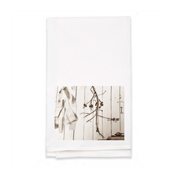 Personalized White Flour Sack Tea Towel