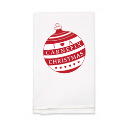 Personalized White Flour Sack Tea Towel