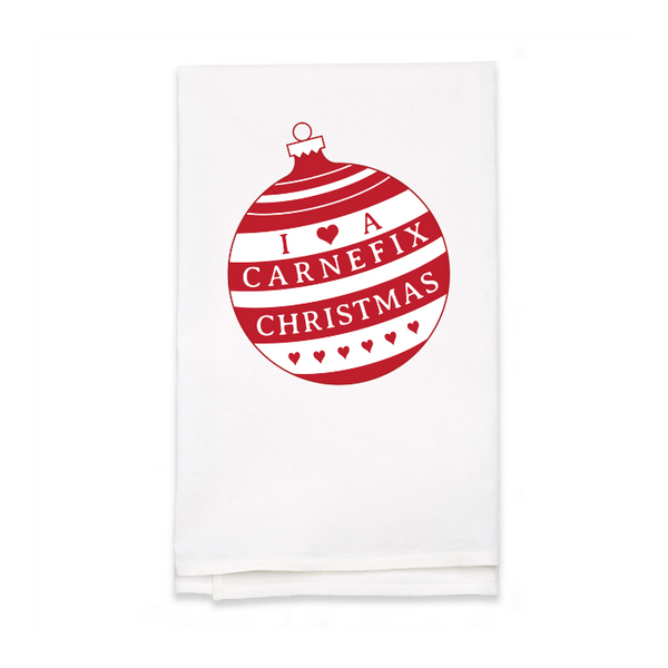 Personalized White Flour Sack Tea Towel