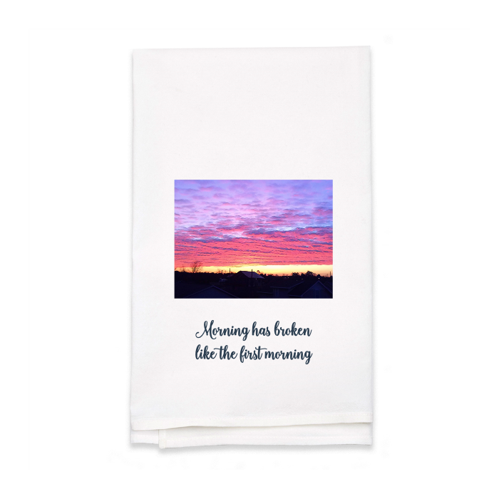Personalized White Flour Sack Tea Towel