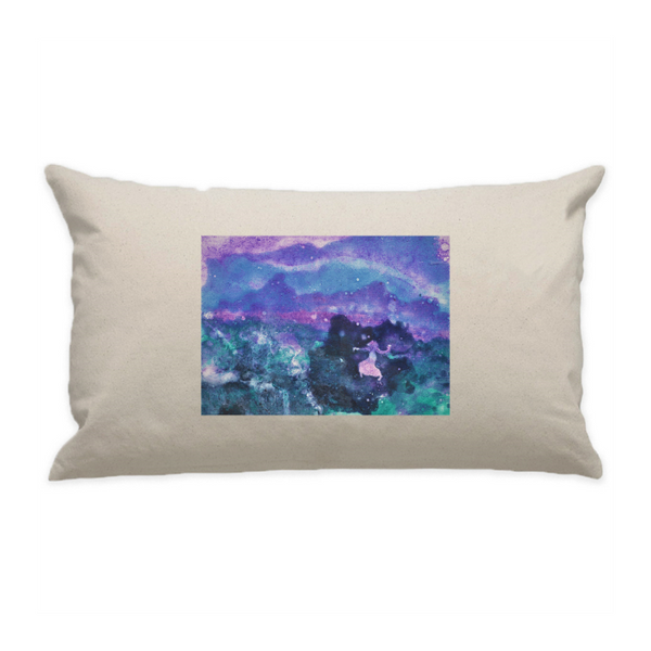 10"x18" Natural Cotton Canvas Decorative Pillow Case