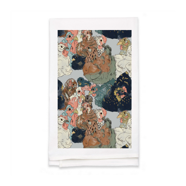 Personalized White Flour Sack Tea Towel