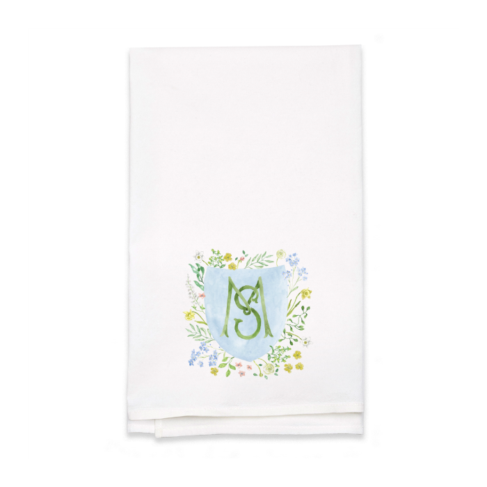 Personalized White Flour Sack Tea Towel