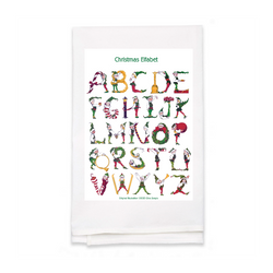 Personalized White Flour Sack Tea Towel
