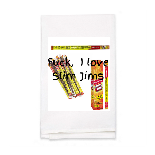 Personalized White Flour Sack Tea Towel