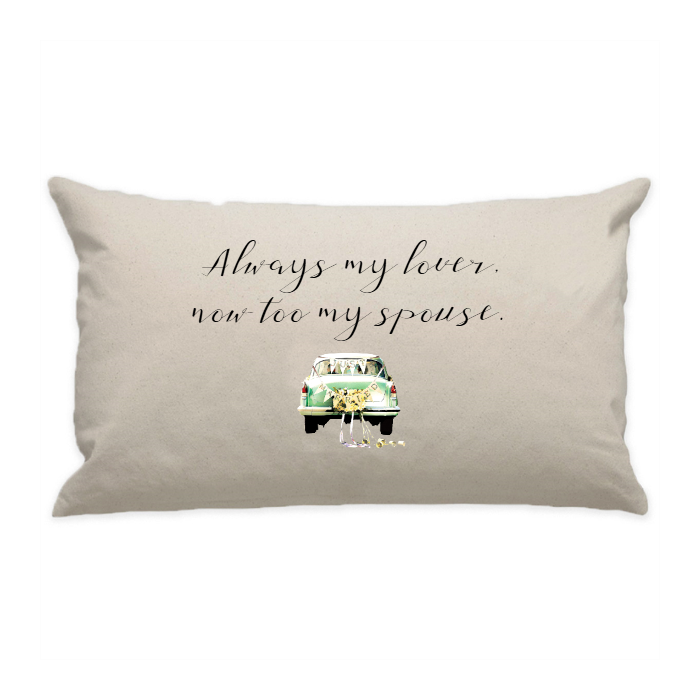 10"x18" Natural Cotton Canvas Decorative Pillow Case