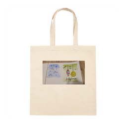 Personalized Square Canvas Tote Bag