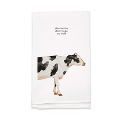 Personalized White Flour Sack Tea Towel