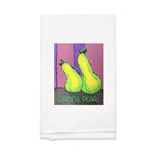 Personalized White Flour Sack Tea Towel